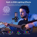 (Preorder) BOYA K5 USB RGB Desktop Microphone, Gaming Microphone, Wireless Microphone, Condenser Microphone, PC Microphone, Vocal Recording Microphone, Compatible with Mobile Phones.. 