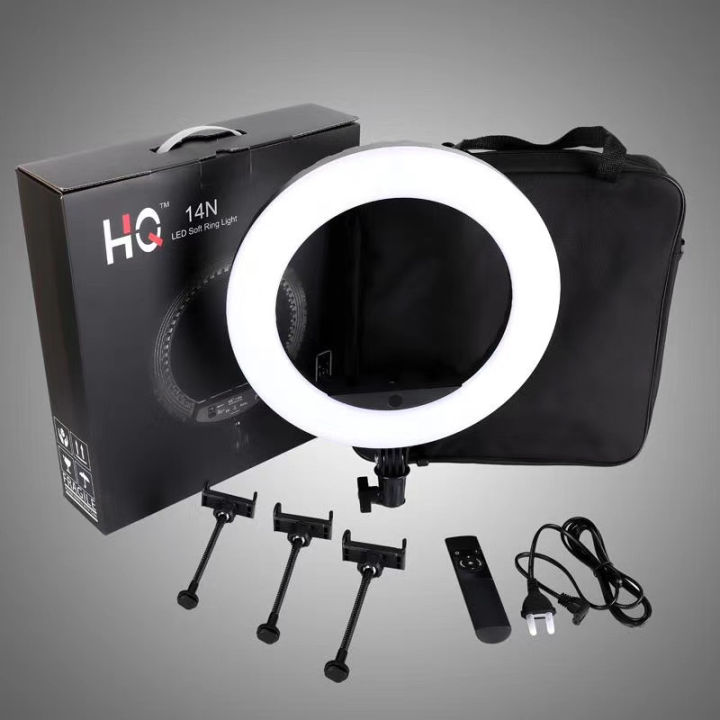 HQ%2014N%2014%20inches%20LED%20Tik%20Tok%20Ring%20Light%20with%20Tripod%202.1%20meter%20and%20Remote%20Control%20-%20Image%203