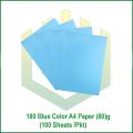 180 blue color A4 paper 80g. 