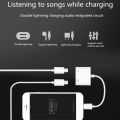 Dual Lighting Adapter For iPhone 7 8 X Splitter 2 in 1 Charger. 