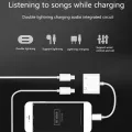 Dual Lighting Adapter For iPhone 7 8 X Splitter 2 in 1 Charger. 