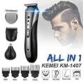 3 in1 Kemei Electric Hair Clipper ခေါင်းရိတ်စက်. 