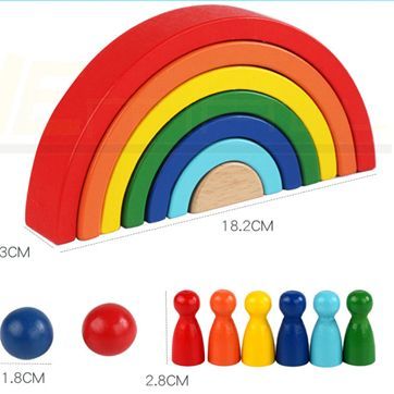 Wooden Rainbow Block (BLEET002)