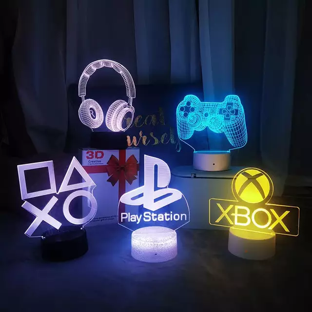 ဂိမ်း အခန်း အလှဆင် ညမီးအိမ် Game Room Night Lights