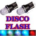 T10 RGB Flash Rainbow Led Lights 7 Colorful Turn Signal 12V Light Bulb (1 piece) ဖင်ပြားသေး ဖလပ်. 