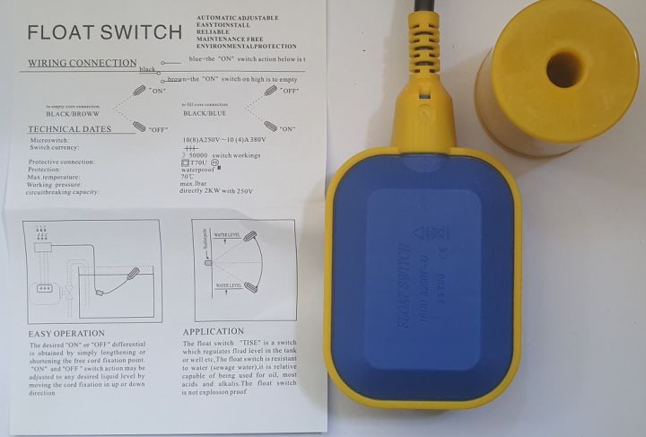 220V%2015A%202-meter%20Cable%20Water%20Level%20Contactor%20Sensor%20Float%20Switch%20-%20Image%204