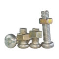 6 (#M4) ခေါင်းလုံးစတားနပ်တိုင်+ခေါင်း Cross Recessed Pan Head Machine Bolt & Nut. 