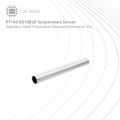 PT100 DS18B20 Temperature Sen Sor Stainless Steel Protective Sleeve(6x50mm)x1 Pcs. 
