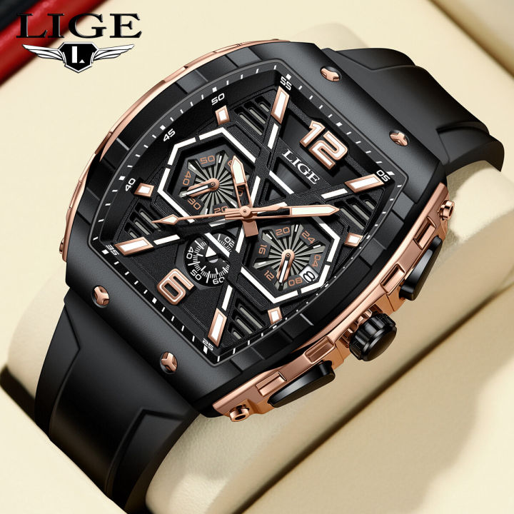 (Preorder) LIGE 2024 Men's Quartz Watch Fox Box Men's Wristwatch ...
