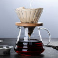 High borosilicate glass hand brew coffee pot. 