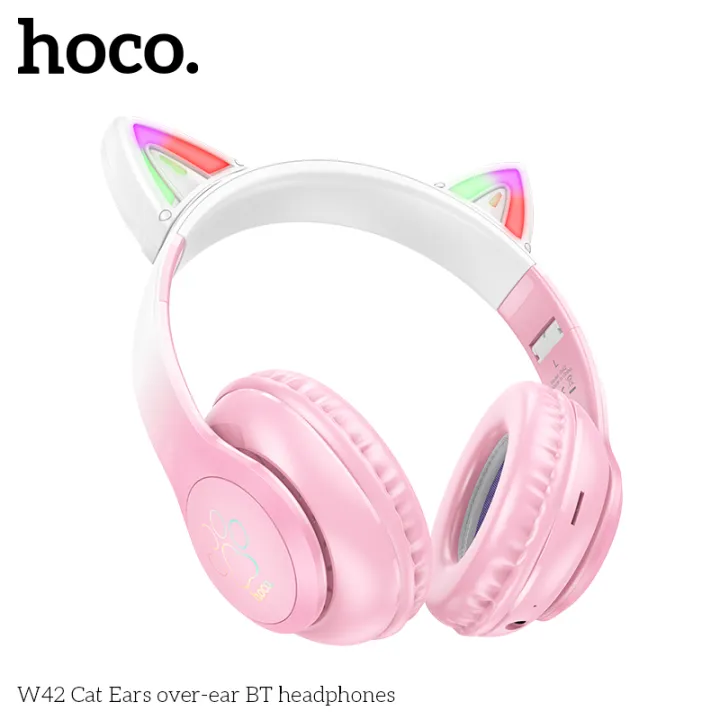 Hoco W42 Cat Ears over-ear BT headphones | Shop.com.mm
