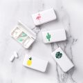 Pill Cases Pills Box, Set Pill Storage Box Fashion Element Waterproof 3 Grids Rectangular Tablets Splitter Case for Home Pill Seal Box. 