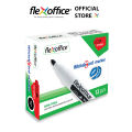 FlexOffice Whiteboard Marker FO-WB02 (12pcs) - 3 Colors - 2.5mm - Refillable - Made In Vietnam. 