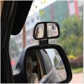 Blind Spot Mirror With Dual Convex Mirrors Adjustable Rear View Mirror. 