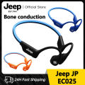 (Preorder)Jeep EC025 Ultra-light Bone Conduction Earphones Premium Open-Ear Wireless Bluetooth 5.4 Sports Earphones 16g Memory IPX8 Waterproof Sweatproof Wireless Earphones For Running Gym Climbing Cycling Swimming. 