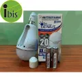 iBis_ Emergency Light Bulb 20W B22 Type with Removable Battery 18650 Two Batteries (အရေးပေါ်မီးသီး)  (လက်ထိမီးလင်း မီးသီး). 