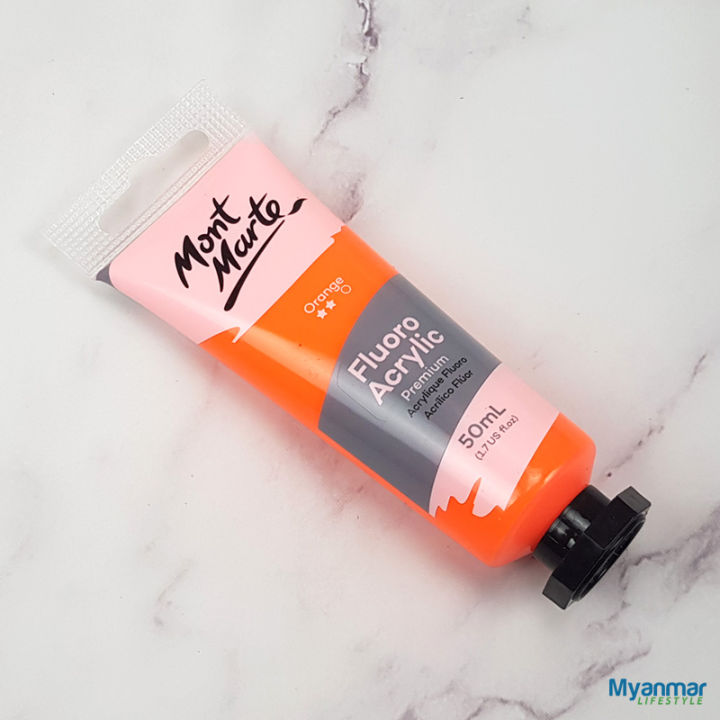 Orange%20-%20Fluorescent%20Acrylic%20-%20%2050ml%20-%20Mont%20Marte%20-%20Image%205