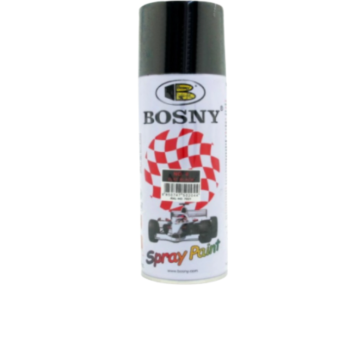 Bosny Spray Paint No.4 Flat Black Acrylic Automotive Finishes