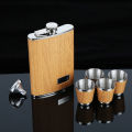 Wood Design Hip Flask. 
