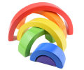 Wooden Rainbow Block (BLEET002). 