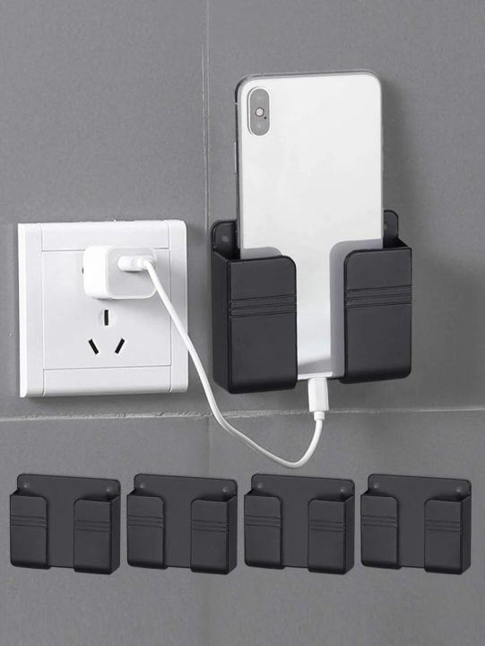 Wall%20Mount%20Phone%20Holder%20Self-Adhesive%20Wall%20Beside%20Organizer%20Storage%20Box%20Plastic%20Phone%20Stand%20-%20Image%202