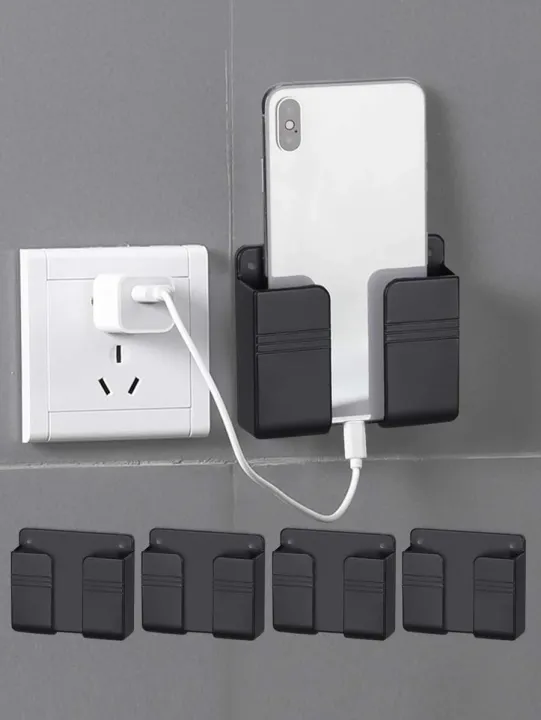 Wall%20Mount%20Phone%20Holder%20Self-Adhesive%20Wall%20Beside%20Organizer%20Storage%20Box%20Plastic%20Phone%20Stand%20-%20Image%202