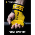 (Preorder) FITTERGEAR: POWER GRASP PRO Weightlifting Gloves, Fitness Gloves with Wrist Straps, Protects Palms and Supports Wrists, Made of Genuine Cowhide, PVC. 