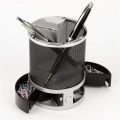 Alarm Clock Pen Pencil Holder Desk Organizer. 