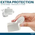 Foam Corner Protectors  4-Pack Foam Caring Corner Guards by The Hamptons Baby  Safety Furniture Bumpers  Long Lasting, Pre-Applied Adhesive  Sharp Corner Cushions. 
