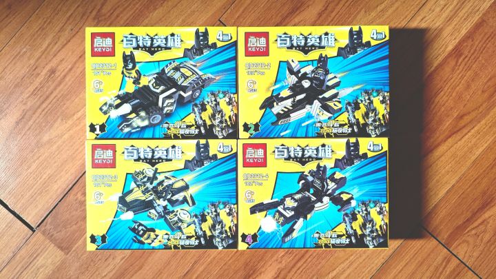 Golden Pyae Lego Copy Key Di Brand Brick Toys Batman Hero 4in1 Set (80-100pcs)