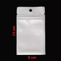 Zip Lock Bag Transparent White (10Pcs). 