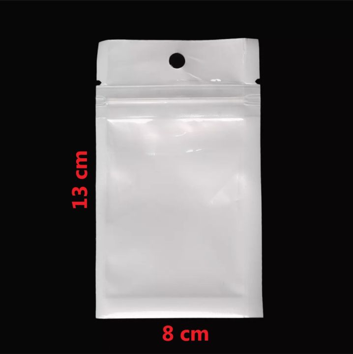 Zip Lock Bag Transparent White (10Pcs) | Shop.com.mm