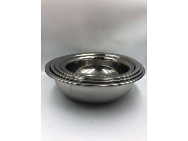 0.8 စတီးဇလုံ(38cm)(ကျွဲတံဆိပ်)