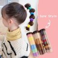 အကွင်း ၂၀ ပါခေါင်းစီးကြိုး_ 20 Pcs Hair Scrunchies High Elastic Hair Ties Rubber Band. 