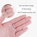 Spiral Silicone Tightener for Loose Rings-Ring Guards, Ring Size Adjuster & Ring Snuggies for Wide Bands-Ring Guard. 