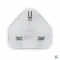 Apple 3 PIN USB to Power Wall Charger Adapter For iPhone, iPad Mini, iPod. 