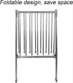 Folding Clothes Drying Rack Mobile Wing Type Drying Rack Indoor Floor Drying Rack Stainless Steel Folding Hanger for Easy Storage. 