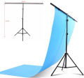 (Preorder) 1.5m x 2m Camera Stand Kit with Metal Support Stand and 2 Clamps for PVC Backdrops. 1.5m x 2m Big Photography Studio Video Metal Support Stand System Kit Set with Crossbar Clamps and 2 Clamps for PVC Backdrop Background. 