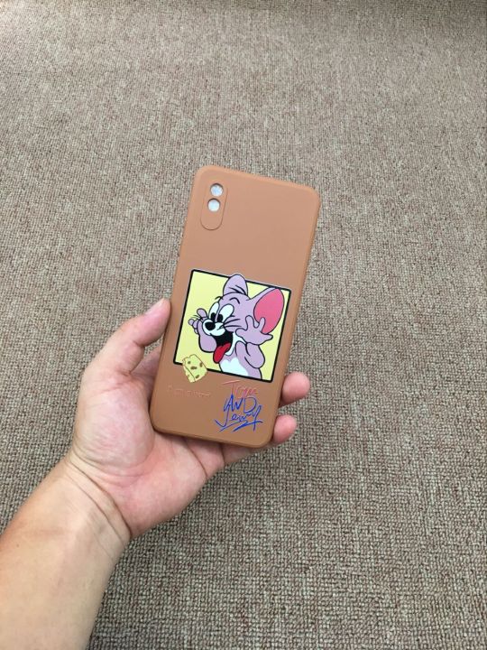 Verco Cover Posteriore Per Xiaomi Redmi 9A - Custodia In Silicone Morbido Opaco Nero