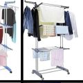 ၂ တိုင်အဝတ်လှန်းစင် Cloth Drying Rack. 