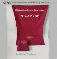 100% Cotton hair or face towel (15''x 30"). 