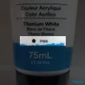 Titanium White – 75ml – Acrylic Paint – Mont Marte. 
