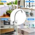 Wall Mount Kitchen Faucet tap - Single Handle Stainless  Steel. 