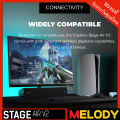 REATIVE STAGE AIR V2 Compact Under-monitor USB Soundbar with Bluetooth Soundbar Speaker Bluetooth 5.3 20w.RMS. 