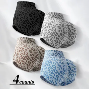 (preorder)High%20Waist%20Belly%20Tight%20Leopard%20Print%20Yoga%20Three-point%20Pants%20Women's%20Hip-lifting%20Tight%20Outer%20Wear%20Running%20Peach%20Fitness%20Shorts%20-%20Image%202