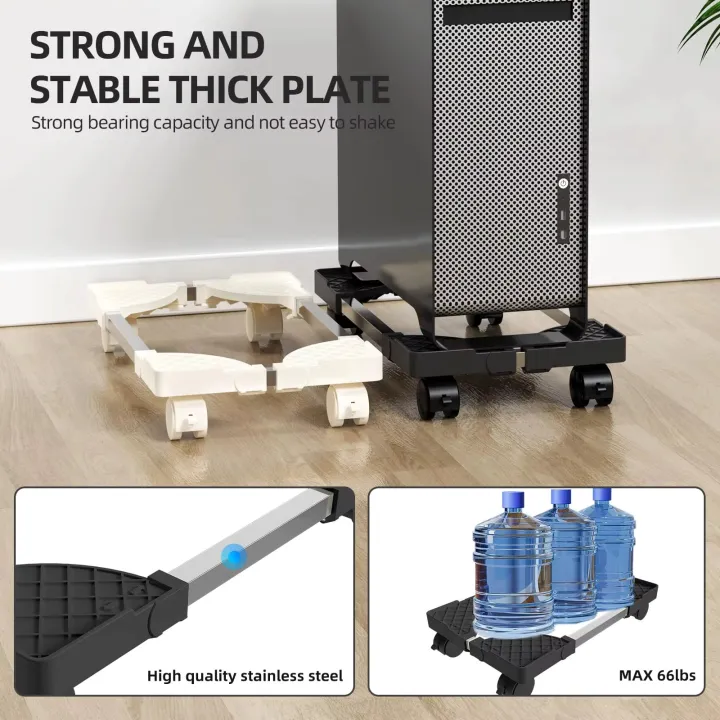 Adjustable%20Computer%20Tower%20Stand%20with%20Rolling%20Caster%20Wheels%20Mobile%20PC%20Holder%20Tower%20Stand%20Under%20Desk%20Fit%20-%20Image%204