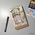 150gsm - 7 x 4.5inch  -  40 Sheet - Travel Sketchbook - ColorStones. 