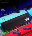 104 Key V4 Mechanical feel Keyboard USB  Wired LED Backlit  YINDIAO  Gaming Mechanical feel Keyboard. 