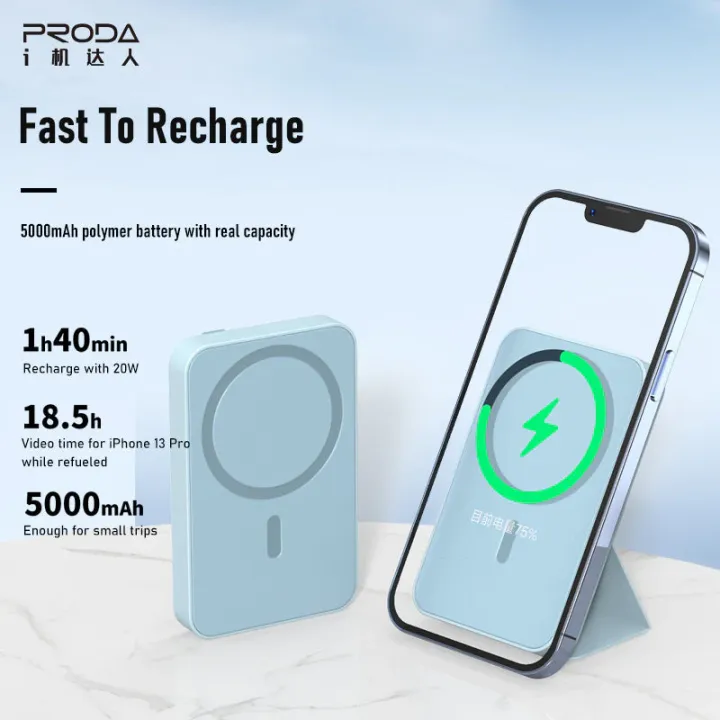 PRODA---PD-V11%205000MAH%203%20IN%201%20PD%2020W%20HOLDER%20MAGNETIC%20WIRELESS%2015W%20MAX%20POWER%20BANK%20-%20Image%202