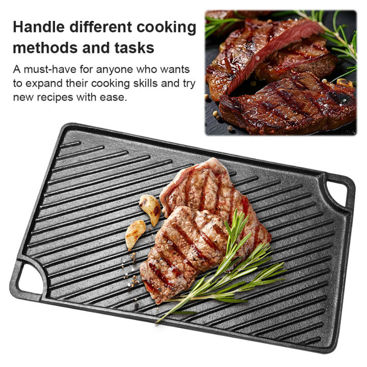 (Preorder)%20%E3%80%90winnereco%E3%80%9116.5X9.5%20Inch%20Cast%20Iron%20Griddle%20Rectangular%20Griddle%20Pan%20Skillet%20for%20Gas%20Stovetop%20Oven%20Or%20Open%20Fire%20for%20Camping%20Roasting%20-%20Image%207
